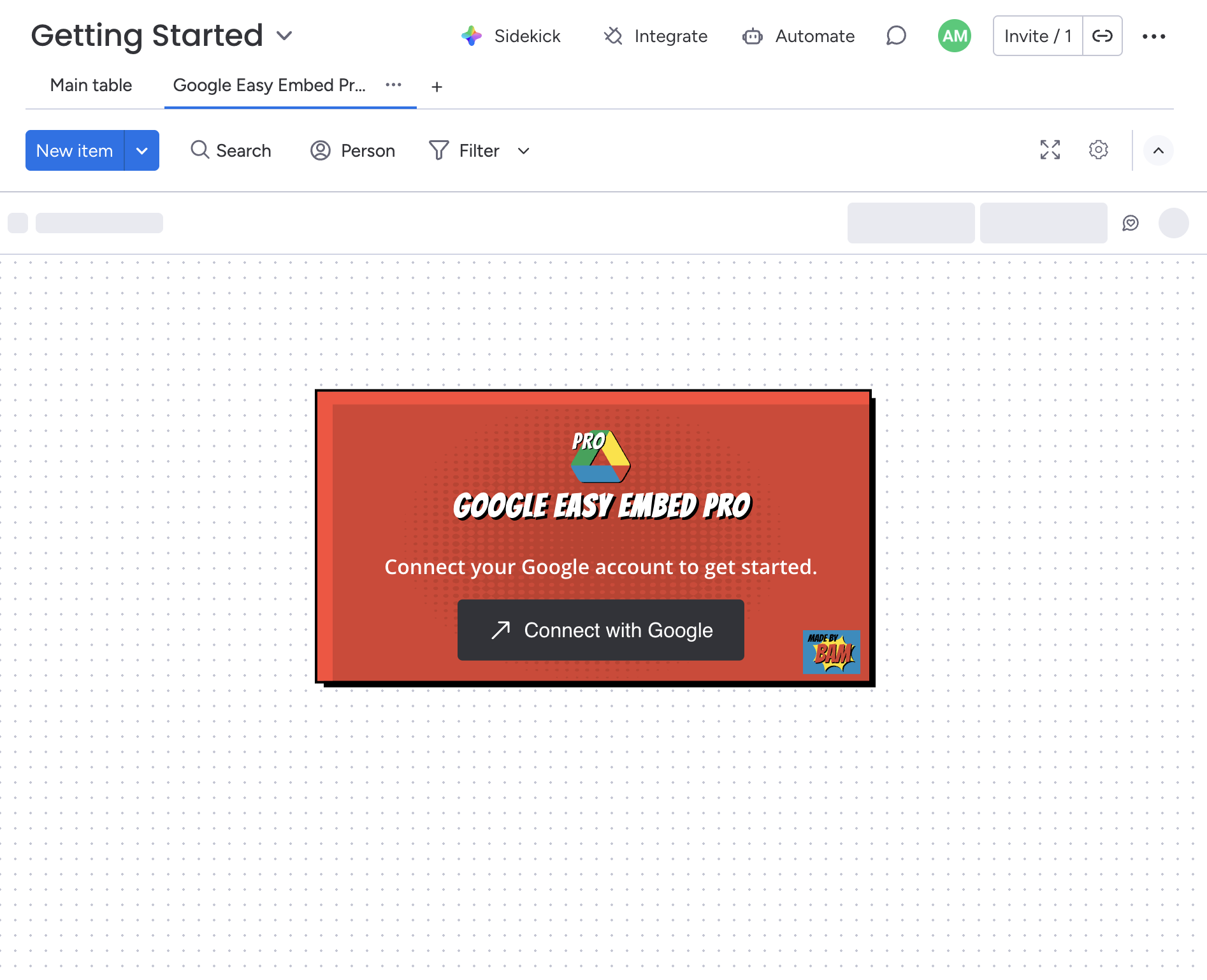 Connect your Google account